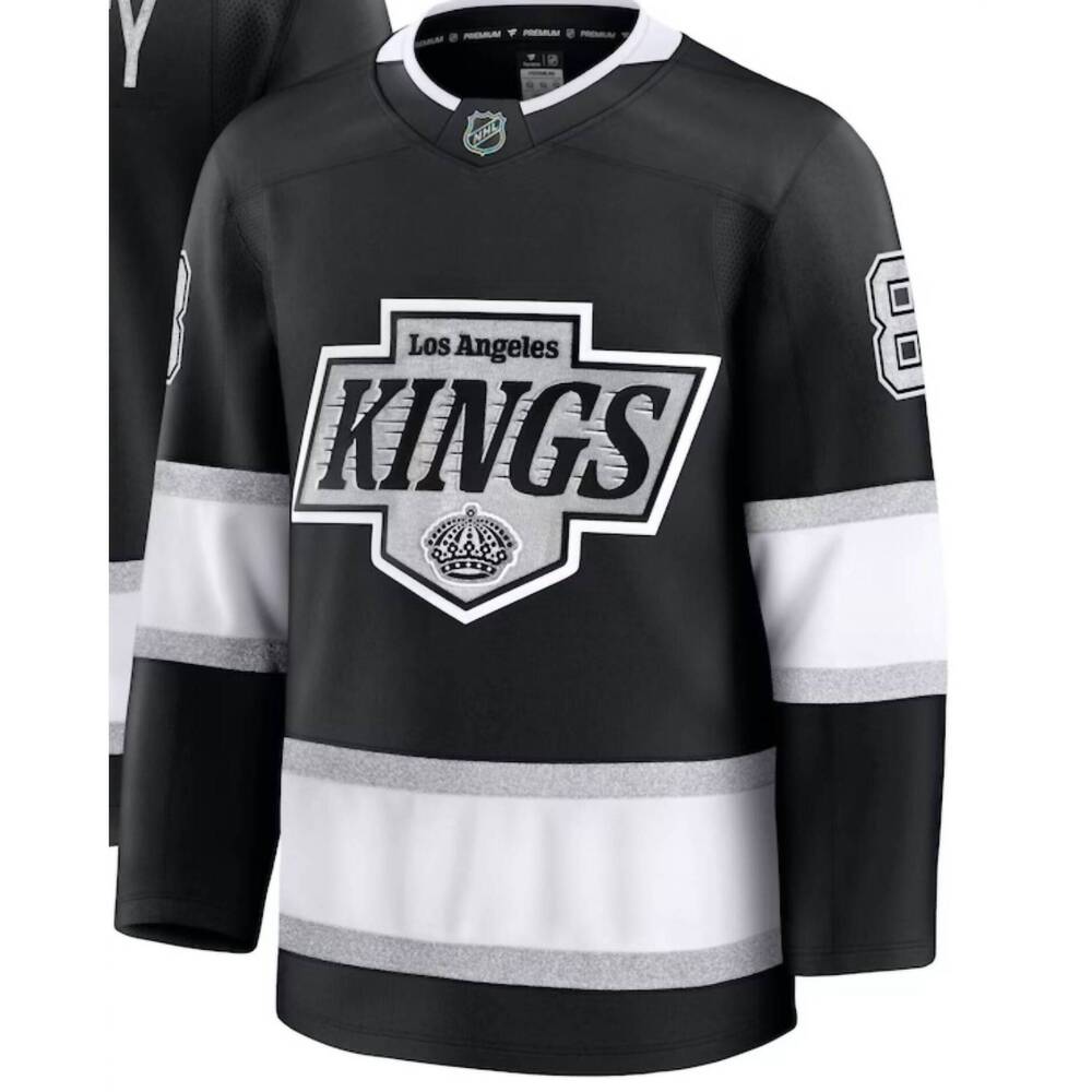 NEW LA KINGS men's drew doughty premium home jersey in black